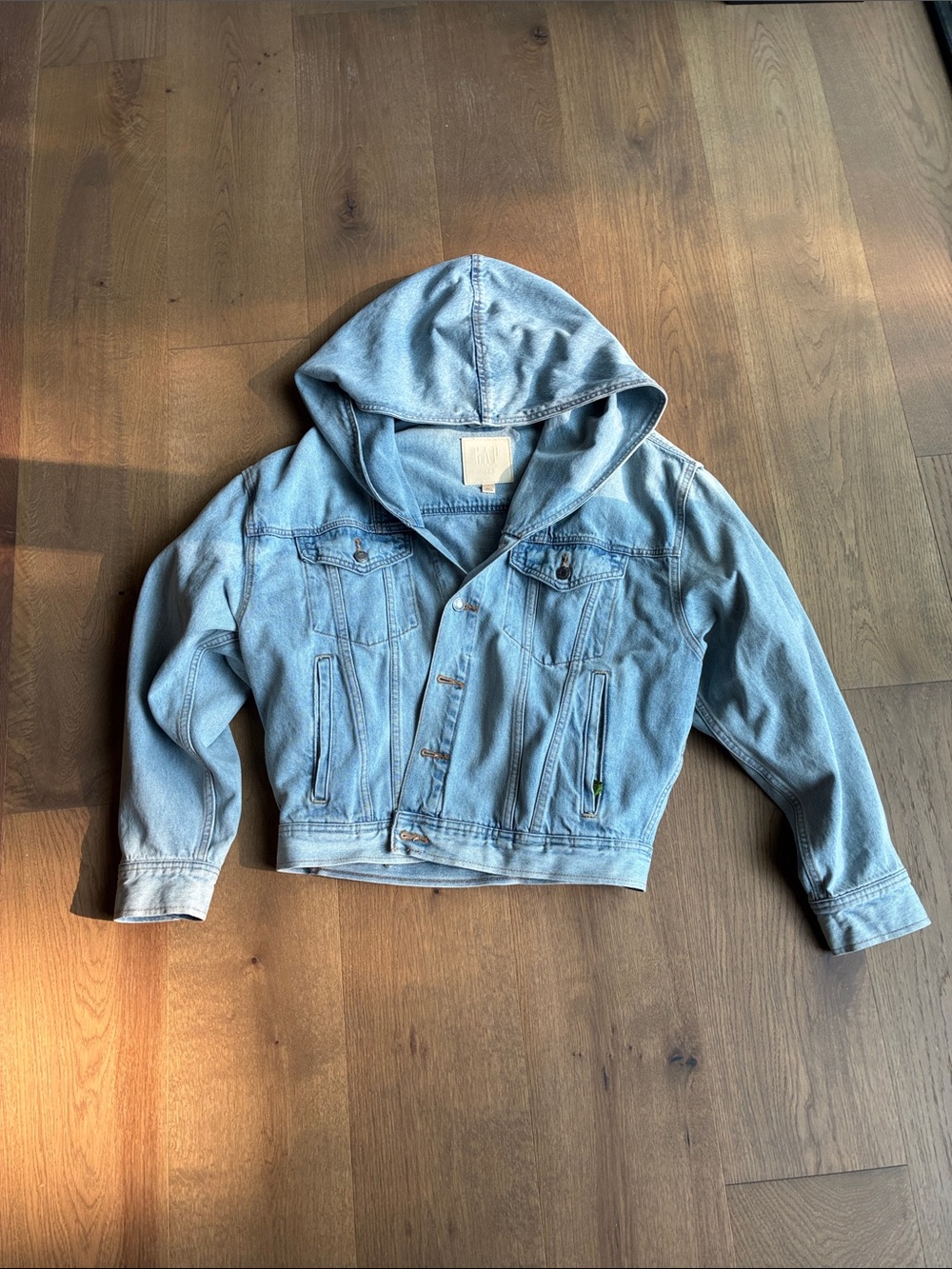 Gap x Beis Oversized Hooded Jean Jacket